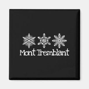 Mont tremblant quebec Schneeflocke Schnee Skifahre Magnet