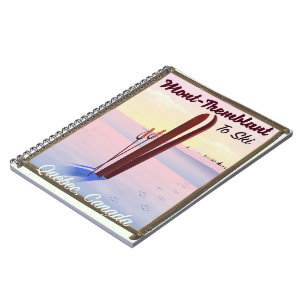 Mont-Tremblant Québec Ski Poster. Notizblock