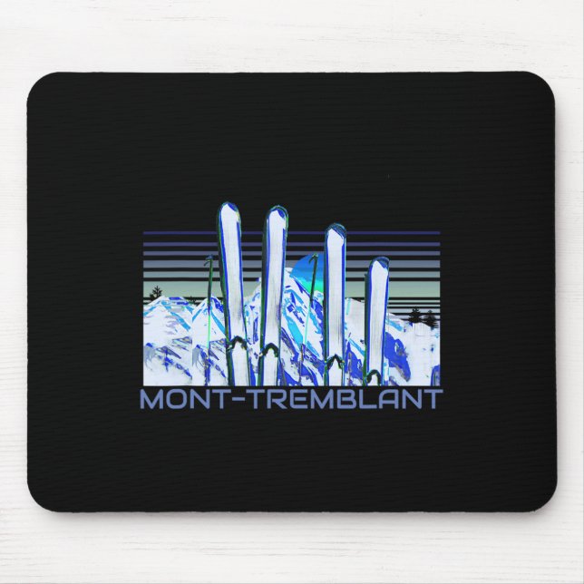 Mont-tremblant Ski-Accessoires Retro Mont-tremblan Mousepad (Vorne)