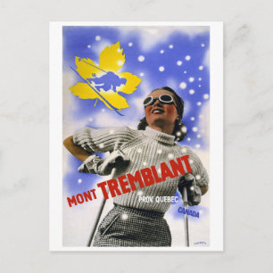 Mont Tremblant Vintage Travel Postkarte