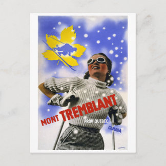 Mont Tremblant Vintage Travel Postkarte