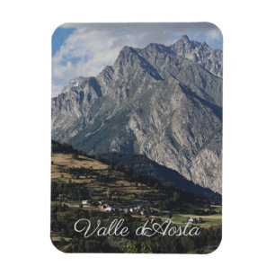 Mont Velan, aus Buthier, Aostatal, Italien Magnet