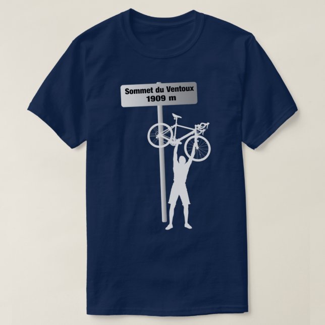 Mont Ventoux Cycle Challenge Sign Post  T-Shirt (Design vorne)