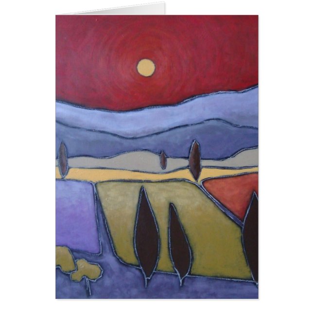 Mont Ventoux II Kunst-Karte (Vorne)