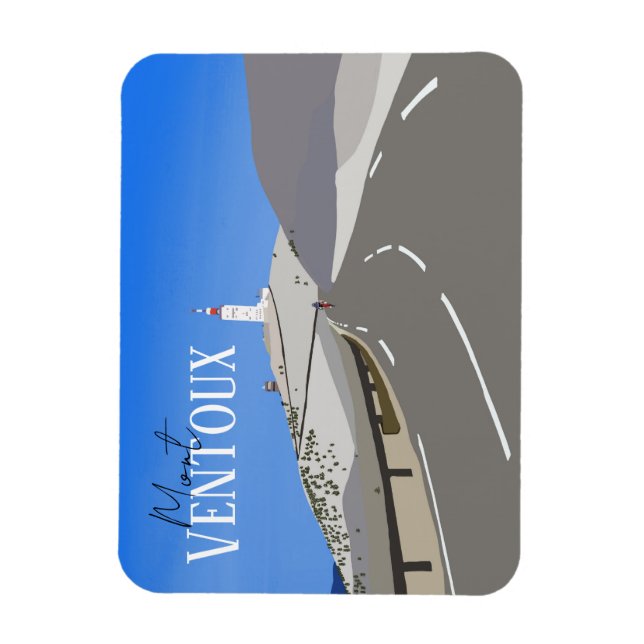 Mont Ventoux Zyklusmagnet Magnet (Vertikal)