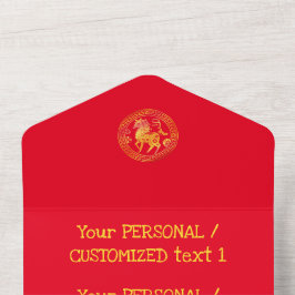 Montag 2026 Chinesischer New Year Gold HORSE 中 国 传 All In One Einladung