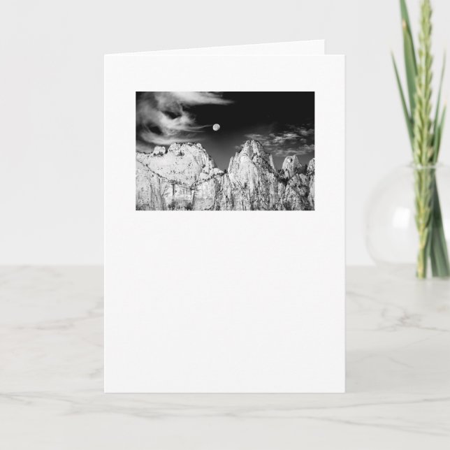 Montag auf Sonnenaufgang im Zion Nationalpark Karte (Vorderseite)