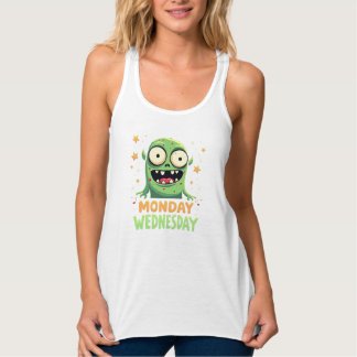 Montag bis Mittwoch Stimmung - Funny Monster T-Shi Tank Top