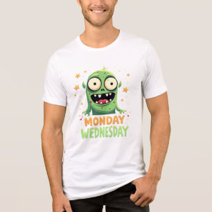 Montag bis Mittwoch Stimmung - Funny Monster T-Shi Tri-Blend Shirt