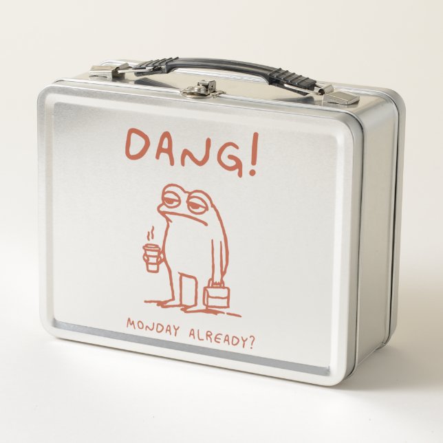 Montag Blues Frog Metall Brotdose (Vorderseite)