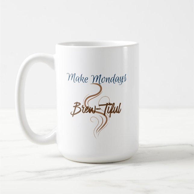 Montag braun-tiful 15 oz Classic Kaffeetasse (Links)