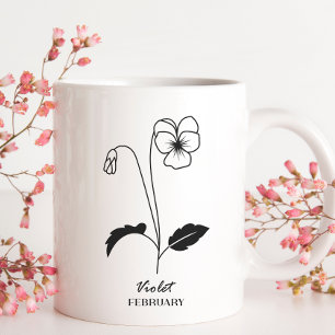 Montag der Geburtstagsmonat Montag der Februar-Blu Kaffeetasse