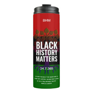 Montag der Schwarzen Geschichte MONOGRAM Marcus Ga Thermosbecher