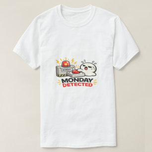 Montag Erkannt - Lustiger Süßer Müder Charakter Al T-Shirt