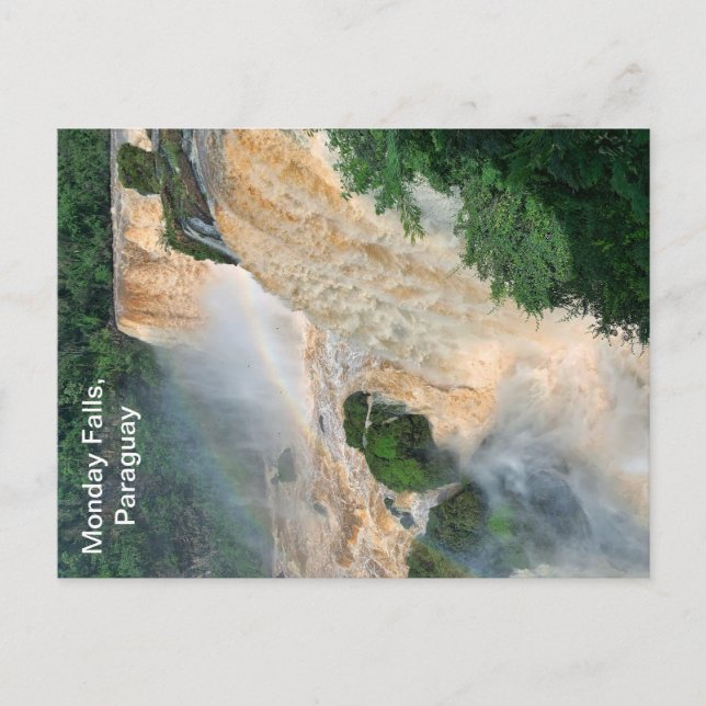 Montag Falls, Paraguay Postcard Postkarte (Vorderseite)