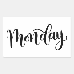 Montag - Kalligrafie / Lettering Aufkleber