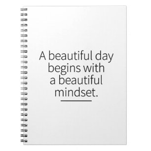 Montag Mindset Motivation Inspiration Art Notizblock