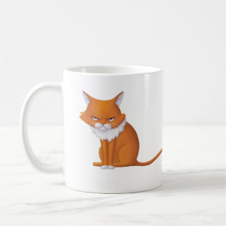 Montag Morgen Katzengefecht Kaffeetasse