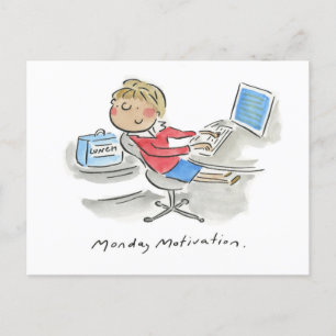 Montag Motivation Postkarte