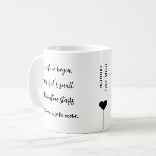 Montag Motivationsschrift Affirmationszitat Kaffeetasse