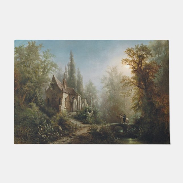 Montag Nacht über Kapelle und Reiter Fußmatte (Vorderseite)