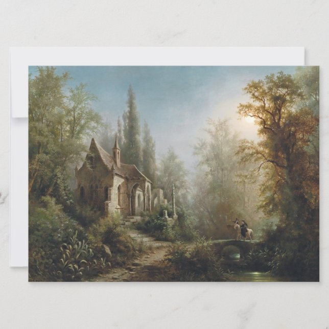 Montag Nacht über Kapelle und Reiter Karte (Vorderseite)