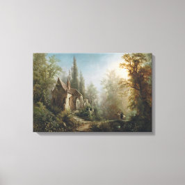 Montag Nacht über Kapelle und Reiter Leinwanddruck