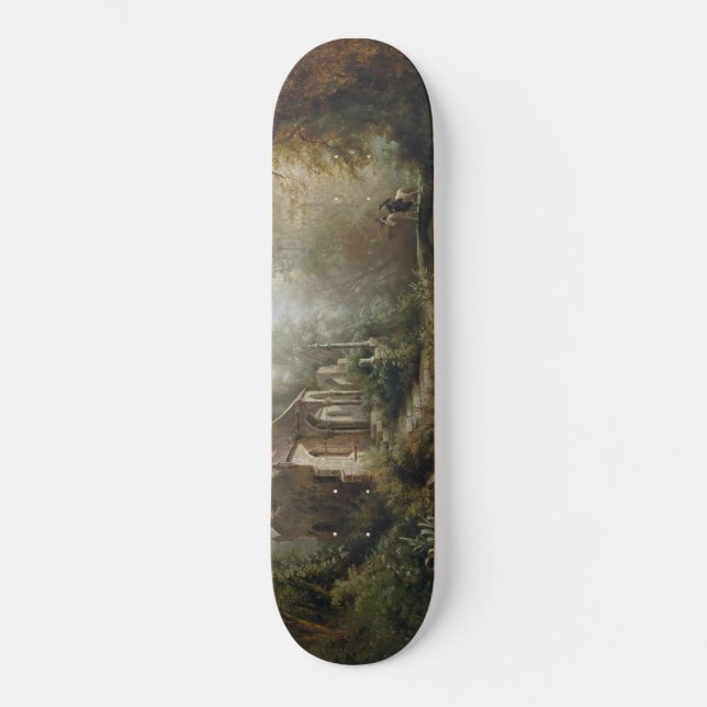 Montag Nacht über Kapelle und Reiter Skateboard (Vorderseite)