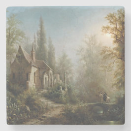 Montag Nacht über Kapelle und Reiter Steinuntersetzer