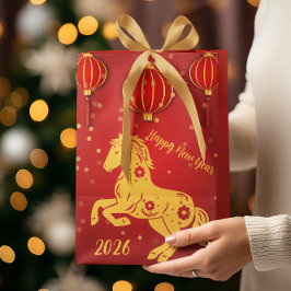 Montag, neues Jahr 2026 | Jahr des Pferdes Mittlere Geschenktüte