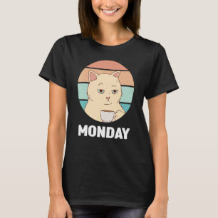 Montag Outfit Süße Katze Ich hasse Montage T-Shirt