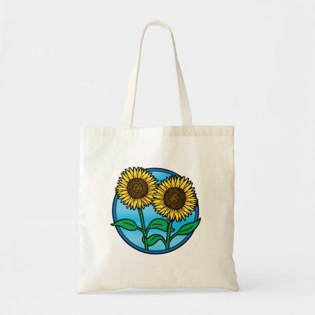 Montag Reve - Sonnenblume-Tasche Tragetasche (Vorne)