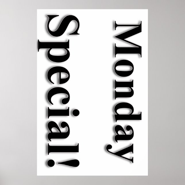 Montag Special Beauty Salon Poster (Vorne)