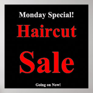 Montag Special Haircut Verkauf Poster Matte