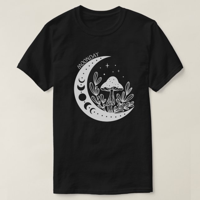 Montag und Pilze T-Shirt (Design vorne)