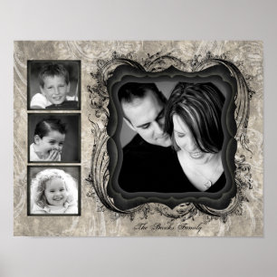 Montage der 11"x14" 4-Steckplatz-Familie zeitlos Poster