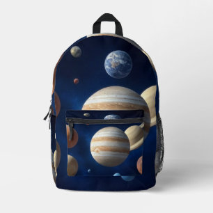 Montage des Sonnensystems Bedruckter Rucksack