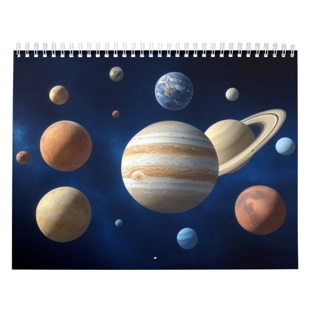 Montage des Sonnensystems Kalender (Titelbild)