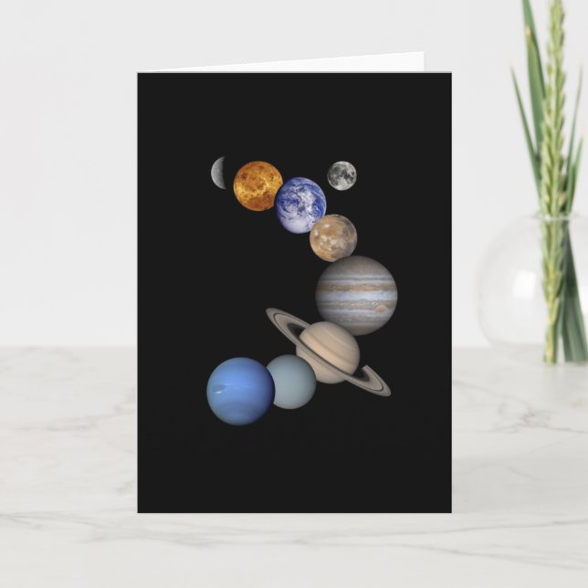 Montage des Sonnensystems Karte (Vorderseite)