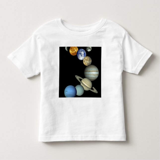 Montage des Sonnensystems Kleinkind T-shirt (Vorderseite)