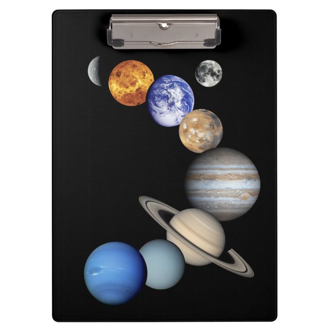 Montage des Sonnensystems Klemmbrett (Vorderseite)