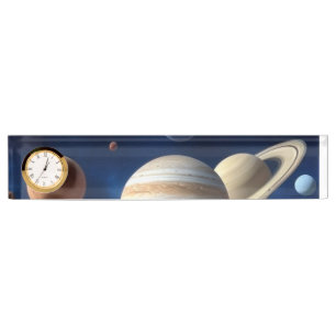 Montage des Sonnensystems Namensplakette