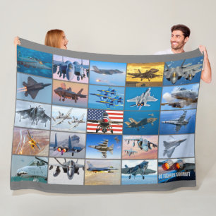 "MONTAGE" FÜR US-KAMPFFLUGZEUGE FLEECEDECKE