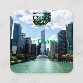 montage ink zeichn - sportwagen das zentrale Stück Quadratische Visitenkarte