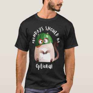 Montage sollten optional sein Verrückte Katze Wass T-Shirt