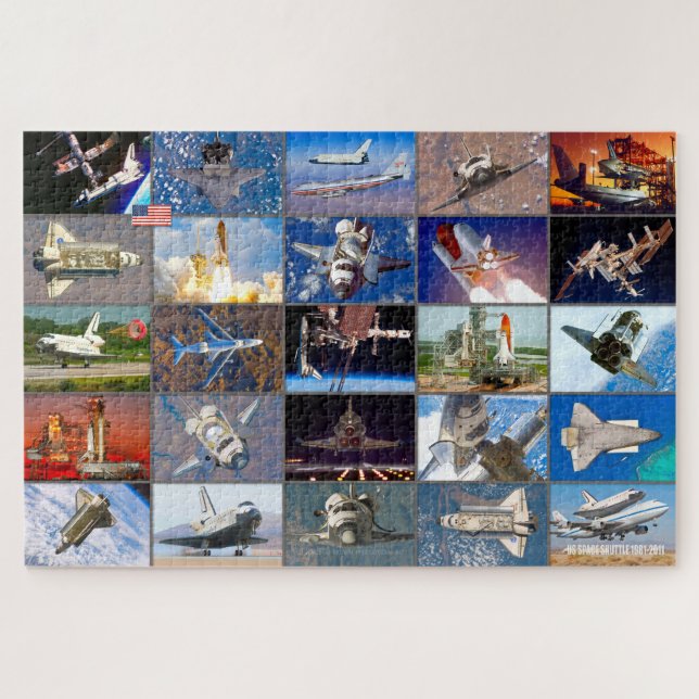"MONTAGE": US-WELTRAUMSHUTTLE 1981-2011 PUZZLE (Horizontal)