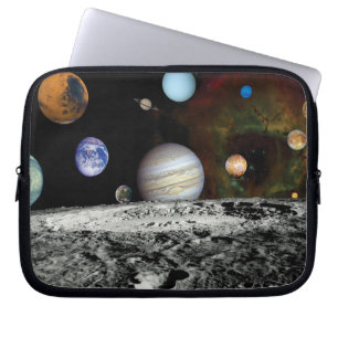 Montage von Bildern des Raumfahrzeugs Voyager von Laptopschutzhülle