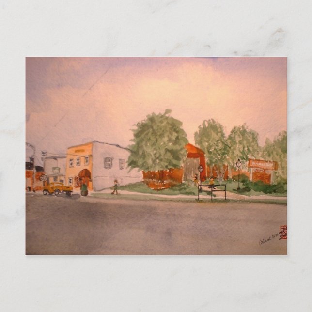 "Montagmorgen in Munfordville" Postkarte (Vorderseite)