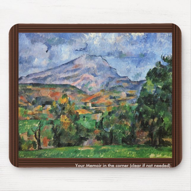 Montagne Sainte-Victoire durch Paul Cézanne Mousepad (Vorne)