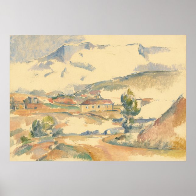 Montagne Sainte-Victoire - Paul Cézanne Fine Art Poster (Vorne)